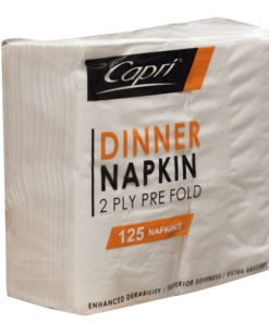 Capri white dinner napkins