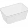 Rectangle clear plastic containers 1000ml 50 per sleeve